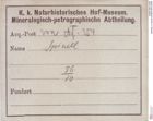 Etiketten zu Spinell (NHMW-MIN-Af356)